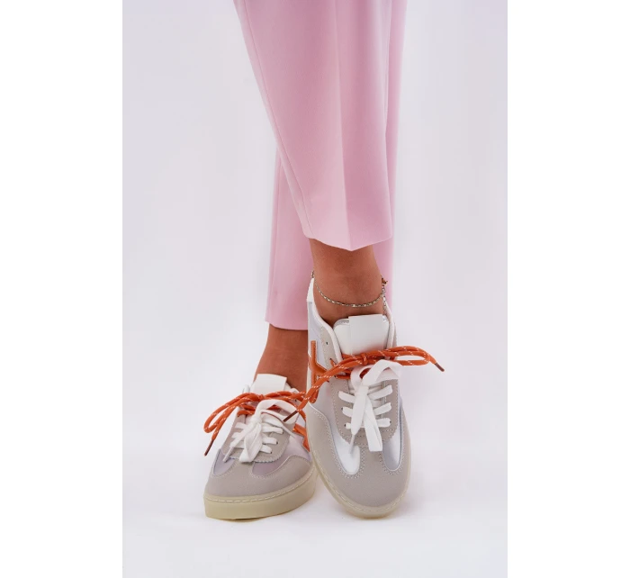 Nízké Dámské Sportovní Boty Stříbrné model 21685917 - Boto Nízké Dámské Sportovní Boty Stříbrné model 21685917 - Boto