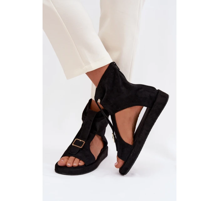 Dámské sandály s horní částí Černé model 21937516 - Boto