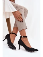 Lodičky z eko semiše Devoria – černé Lodičky z eko semiše Devoria – černé