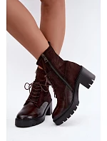 Boty na podpatku model 232078 Step in style Boty na podpatku model 232078 Step in style