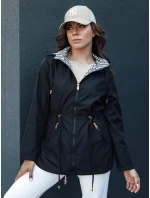 Dámská přechodná bunda parka s kapucí BEGET černá FashionStreet TY4406
