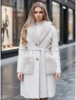 Dámský kožich béžový FashionStreet TY5278z