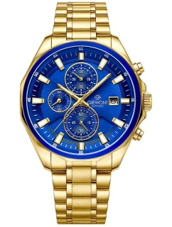Pánské hodinky Giewont Chronograph Sapphire Gold Blue GW7290-B6