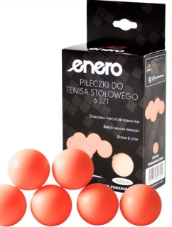 MÍČKY NA STOLNÍ TENIS ENERO 6 KS ORANŽOVÉ