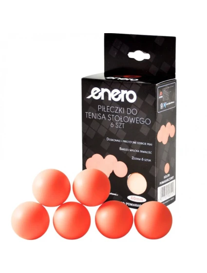 MÍČKY NA STOLNÍ TENIS ENERO 6 KS ORANŽOVÉ MÍČKY NA STOLNÍ TENIS ENERO 6 KS ORANŽOVÉ