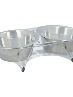 MISKA DLA PSA I KOTA STAL NIERDZEWNA 2x550ML