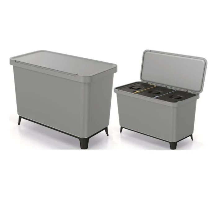 SORTIBOX 3W1 SMOOTH GRAY odpadkový koš SORTIBOX 3W1 SMOOTH GRAY odpadkový koš