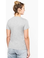 Kariban K 3015 Dámské elastické tričko s výstřihem do V 20.3015 light grey heather Kariban K 3015 Dámské elastické tričko s výstřihem do V 20.3015 light grey heather