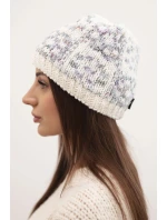 Dámská zimní vlněná čepice s ozdobnými krystalky K399 černá