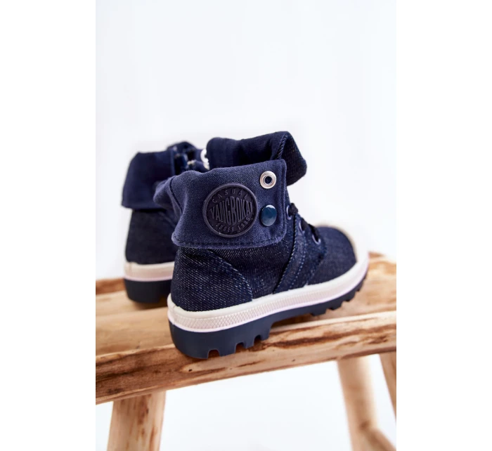 Dětské vysoké tenisky námořnická modrá Tobby Dětské vysoké tenisky námořnická modrá Tobby