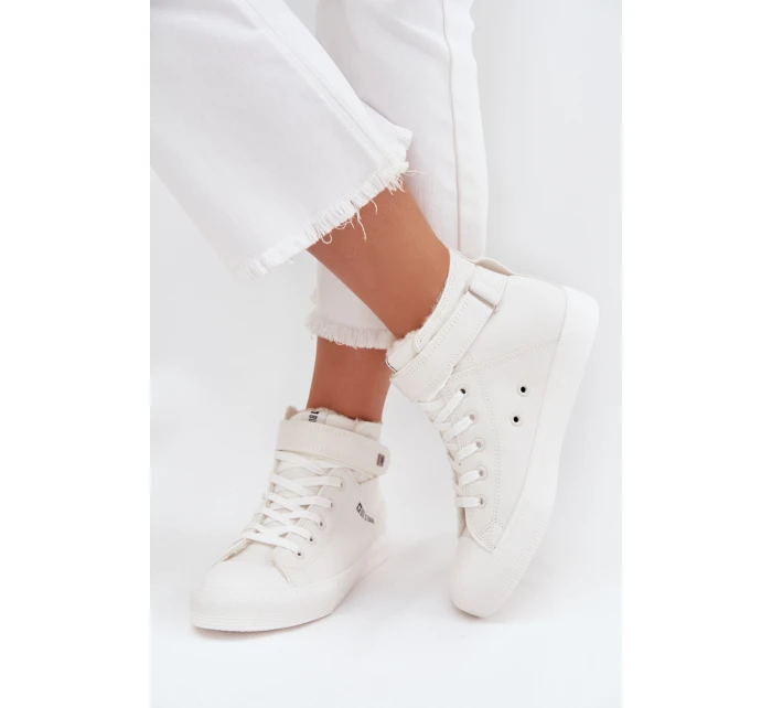 Zateplené Kožené Tenisky BIG STAR V274541FW Bílé Zateplené Kožené Tenisky BIG STAR V274541FW Bílé