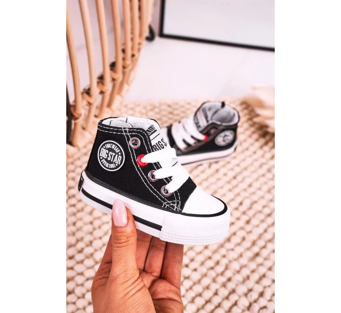 Klasické vysoké tenisky Big Star - černé Klasické vysoké tenisky Big Star - černé