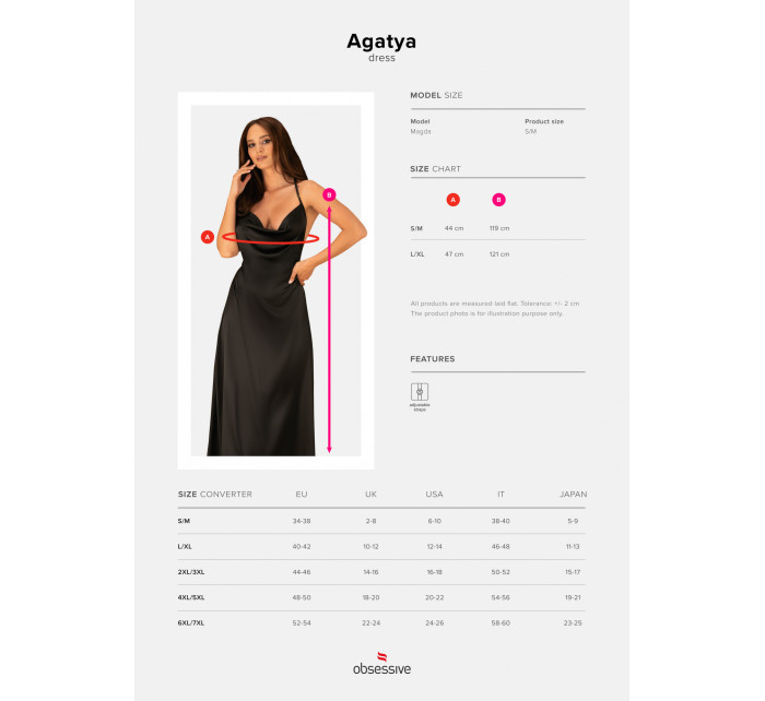 Výjimečné šaty Agatya dress - Obsessive