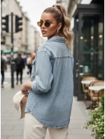 Dámská džínová košile oversize modrá Dstreet model 21985421 - FashionStreet