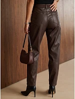 Spodnie damskie fit brązowe model 22361844 - FashionStreet Spodnie damskie fit brązowe model 22361844 - FashionStreet