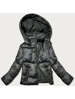 Krátká péřová zimní bunda v army barvě model 21246399 - S'WEST