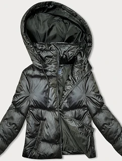 Krátká péřová zimní bunda v army barvě model 21246399 - S'WEST