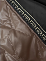 Dámská bunda v barvě cappuccino s ozdobným prošíváním model 19425131 - S'WEST