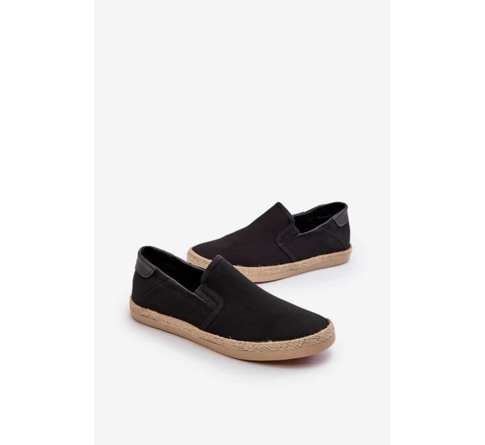 Pánské espadrilky s pletením černé model 21666705 - EVENTO