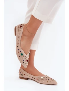 Dámské Baletky Ozdobené Béžové model 21702728 - Boto