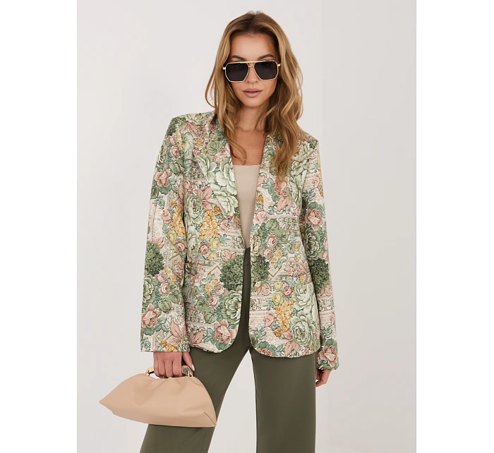 Marynarka IT MA model 22089584 zielony - FPrice Marynarka IT MA model 22089584 zielony - FPrice