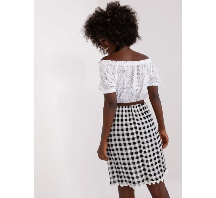 LK SK 506343 šaty.60P bílá a černá