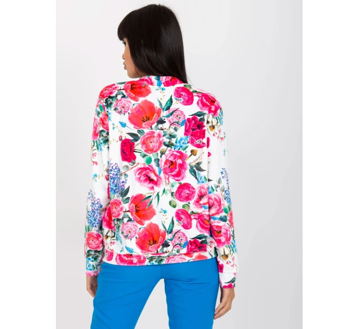 Mikina RV BL 8116.86P bílá a růžová