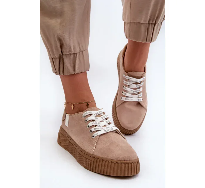 Dámské tenisky MEMORY FOAM SYSTEM BIG STAR Tmavě béžové Dámské tenisky MEMORY FOAM SYSTEM BIG STAR Tmavě béžové