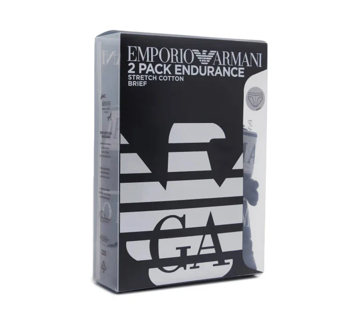 Pánské slipy 2Pack  tm. modré  model 19908019 - Emporio Armani