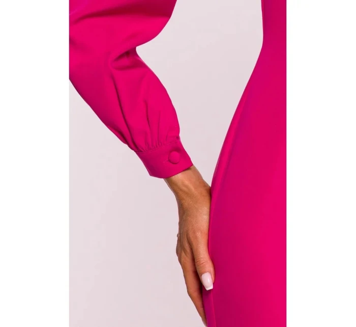 Plášťové šaty model 21149181 fuchsiové - Moe