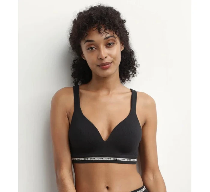 Dámská podprsenka D0DCP ICONS PADDED SEAMLESS BRA Černá - DIM