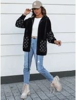 Dámská přechodná bunda z alpaky černá model 21977404 - Dstreet Dámská přechodná bunda z alpaky černá model 21977404 - Dstreet