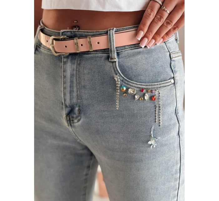 Dámské úzké džíny BLINGBLING blue FashionStreet UY2451