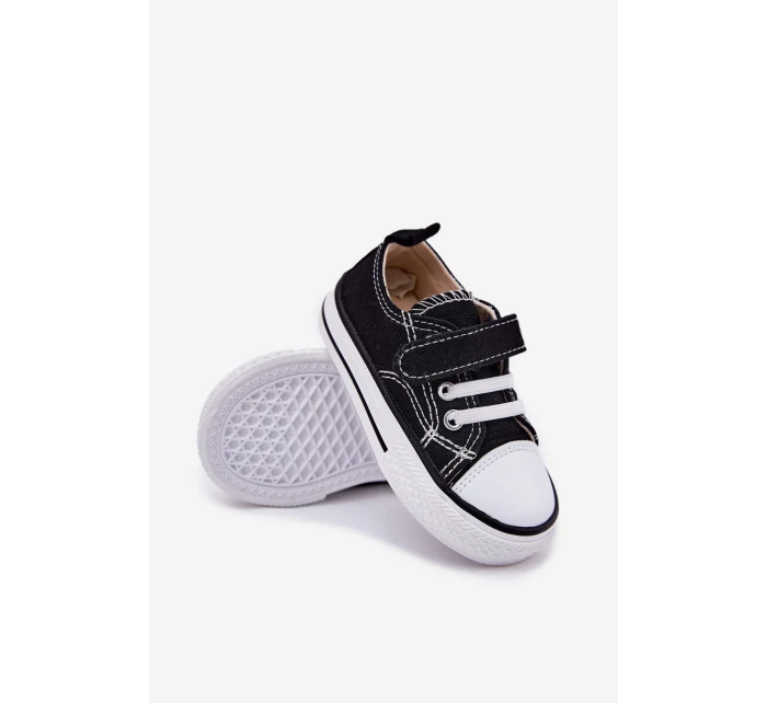 Dětské Tenisky Na Suchý Zip Černé model 21692346 - Boto Dětské Tenisky Na Suchý Zip Černé model 21692346 - Boto