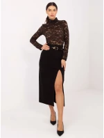 Spódnica IT SD model 21789021 czarny - FPrice Spódnica IT SD model 21789021 czarny - FPrice