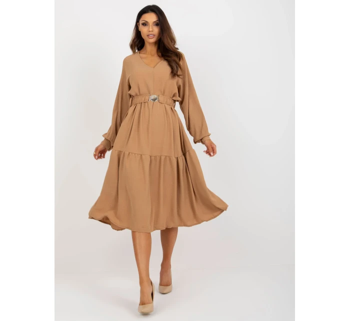 Dámské šaty TW SK BI 2021706 .93P velbloud - FPrice Dámské šaty TW SK BI 2021706 .93P velbloud - FPrice