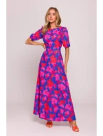 M858 Maxi šaty s otevřenými zády - model 2