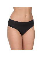 Dámské kalhotky vysokého střihu 2 ks NUR DIE COTTON MIDISLIP 2x - NUR DIE - černá