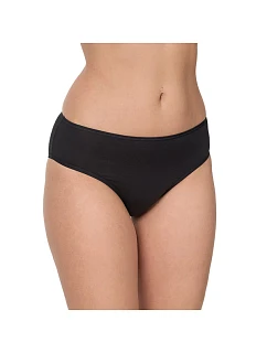 Dámské kalhotky vysokého střihu 2 ks NUR DIE COTTON MIDISLIP 2x - NUR DIE - černá