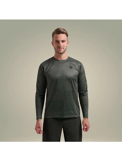 Rogelli MTB ADVNTR dres s dlouhým rukávem zelený 2XL