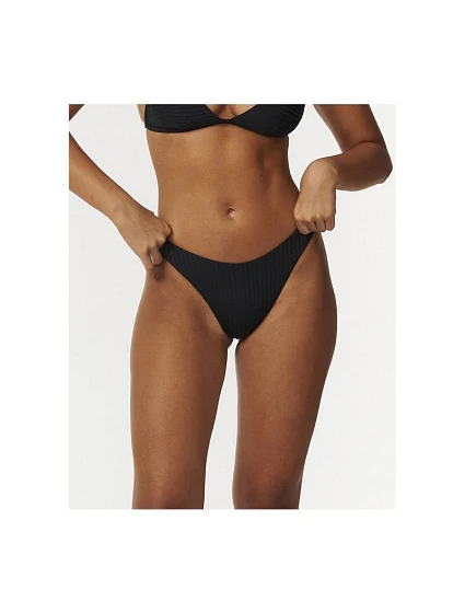 Plavky RIP CURL Premium Surf Hi Leg Skimpy, černé Plavky RIP CURL Premium Surf Hi Leg Skimpy, černé