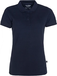 Pure Waste PQW Dámské piqué polo z těžké bavlny 74.0PQW solid navy