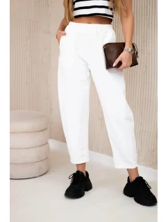 Kalhoty s kapsami Summer Punto ecru