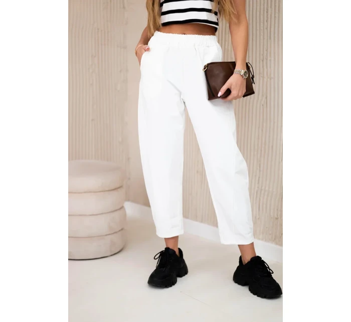 Kalhoty s kapsami Summer Punto ecru