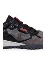 Pánská klasická sportovní obuv Memory Foam Big Star KK174271 šedá Pánská klasická sportovní obuv Memory Foam Big Star KK174271 šedá