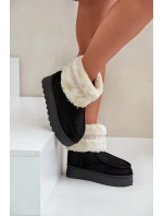 Dámské Sněhule Na Platformě S Kožíškem A Vzorem Černé model 21678807 - Boto Dámské Sněhule Na Platformě S Kožíškem A Vzorem Černé model 21678807 - Boto