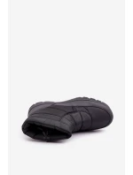 Pánské Sněhule Na Zip Zateplené Kožešinou Černé model 21681332 - Boto