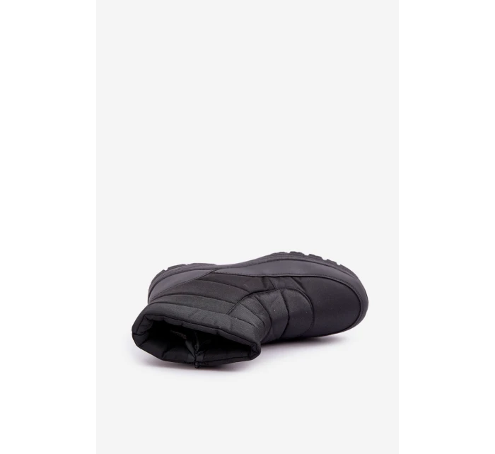 Pánské Sněhule Na Zip Zateplené Kožešinou Černé model 21681332 - Boto