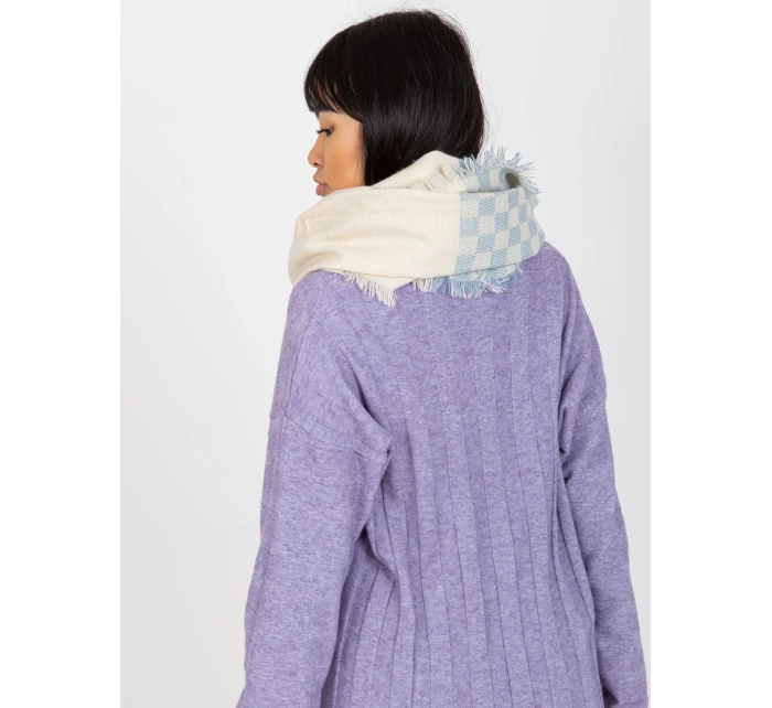 Tunelová šála AT KM 9501.10 bílýá a modrá Tunelová šála AT KM 9501.10 bílýá a modrá