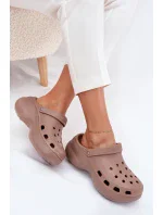 Dámské pěnové pantofle Big Star – tmavě béžové Dámské pěnové pantofle Big Star – tmavě béžové